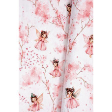 Miniania Autiņ&scaron; flaneļa FAIRY pink 70x80 cm (7341)