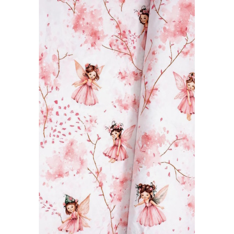 Miniania Autiņ&scaron; flaneļa FAIRY pink 70x80 cm (7341)