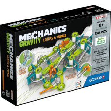 Geomag Magnetkonstruktor - Mehaanika - Kurvid ja p&ouml;&ouml;rded (130 vnt.)