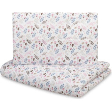 Sensillo 2 PIECE BEDDING COTTON TWIGS PINK 100X135