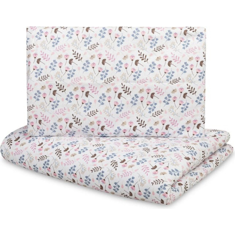 Sensillo 2 PIECE BEDDING COTTON TWIGS PINK 100X135