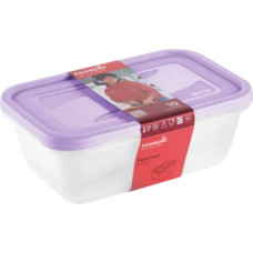 Keeeper Pārtikas trauciņu komplekts taisnstūrveida  2x3,3L Fredo &bdquo;Fresh&ldquo; caurspīdīgs/maigi violets