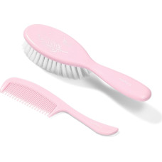 Babyono hairbrush and comb super soft bristle pink 569/03