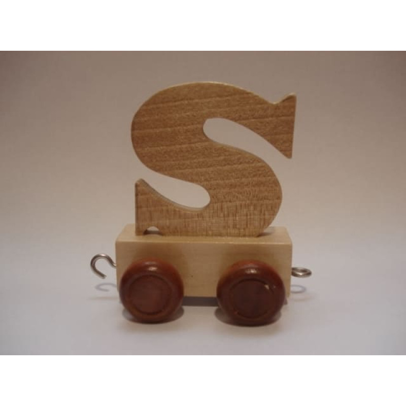 Eco Toys Wood Toys Letter Art.23714 Koka burts uz riteņiem