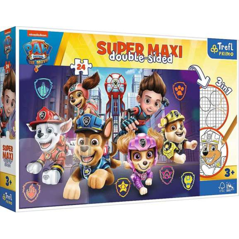 Trefl 41002 Puzzle 24 SUPER MAXI Nowe wyzwanie Paw Patrol