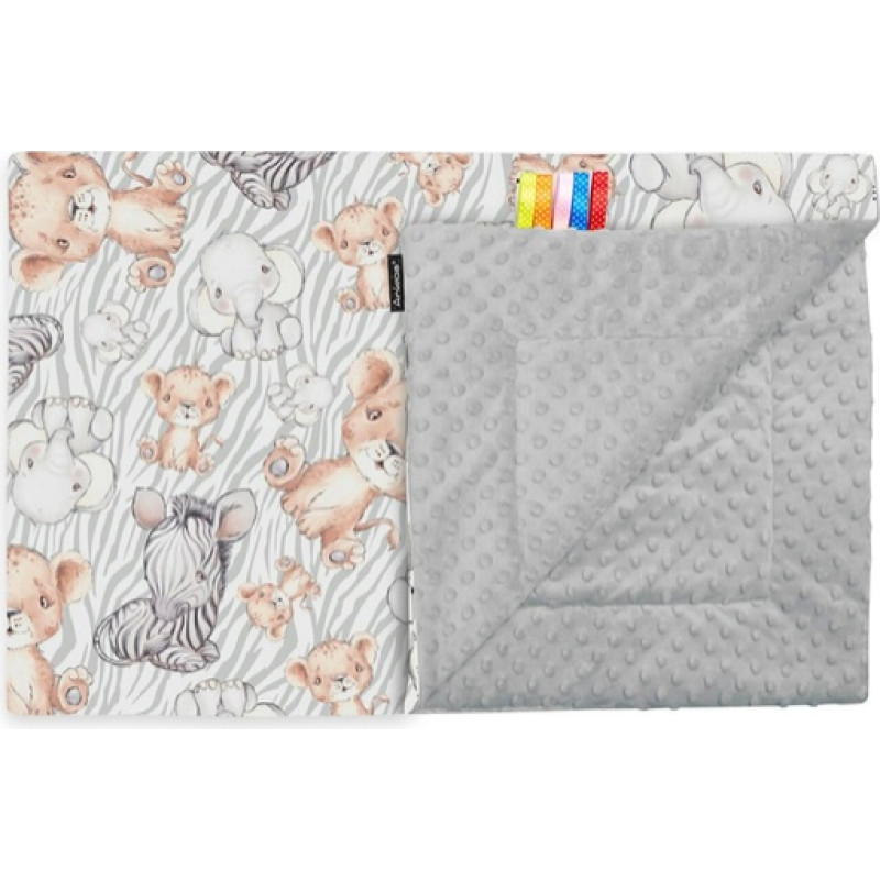 Ankras Sedziņa divpusēja MINKY Safari grey 75х100 cm