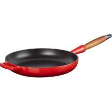 Le Creuset Čuguna panna ar koka rokturi Ø28cm sarkana