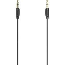 Hama 00205263 Audio Cable, 3.5mm Jack Plug - Plug Stereo Gold-Plated Ultra-thin 3m