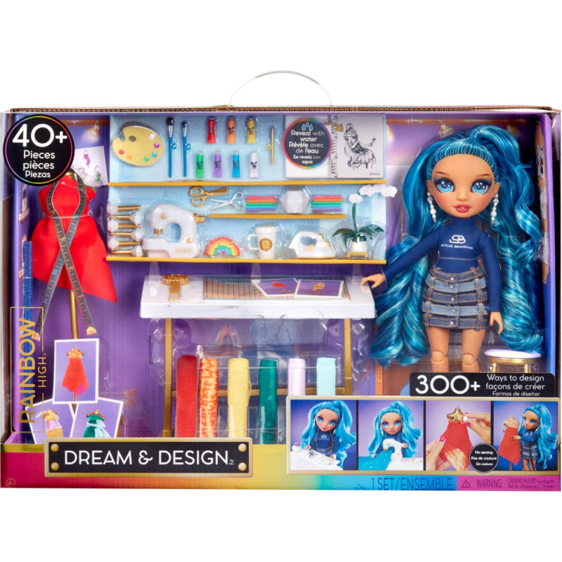 Rainbow High 587514EUC Rainbow High Dream & Design Fashion Studio Playset + Skyler Doll