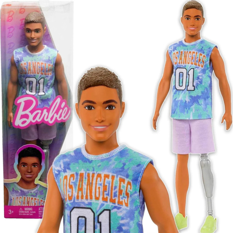 Barbie Fashionistas Ken Prosthetic Leg Wearing HJT11