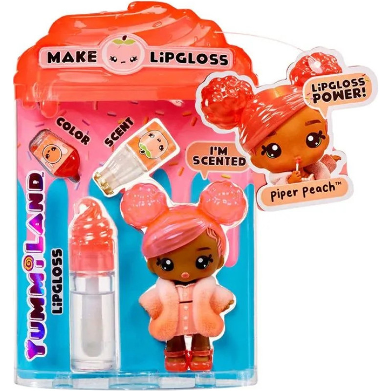 Yummiland 120759EUC Yummiland Lipgloss Doll- Piper Peach