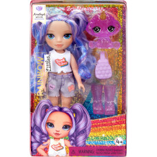 Rainbow High 531234-EUC Rainbow High Littles Dolls- Amethyst (Purple)