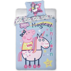 BEDDING SET PEPPA PIG NO 022 160X200+1X70X80 COTTON.