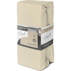 SHEET SOFT 220X200+25 JERSEY ELASTIC BAND CREAM COTTON.