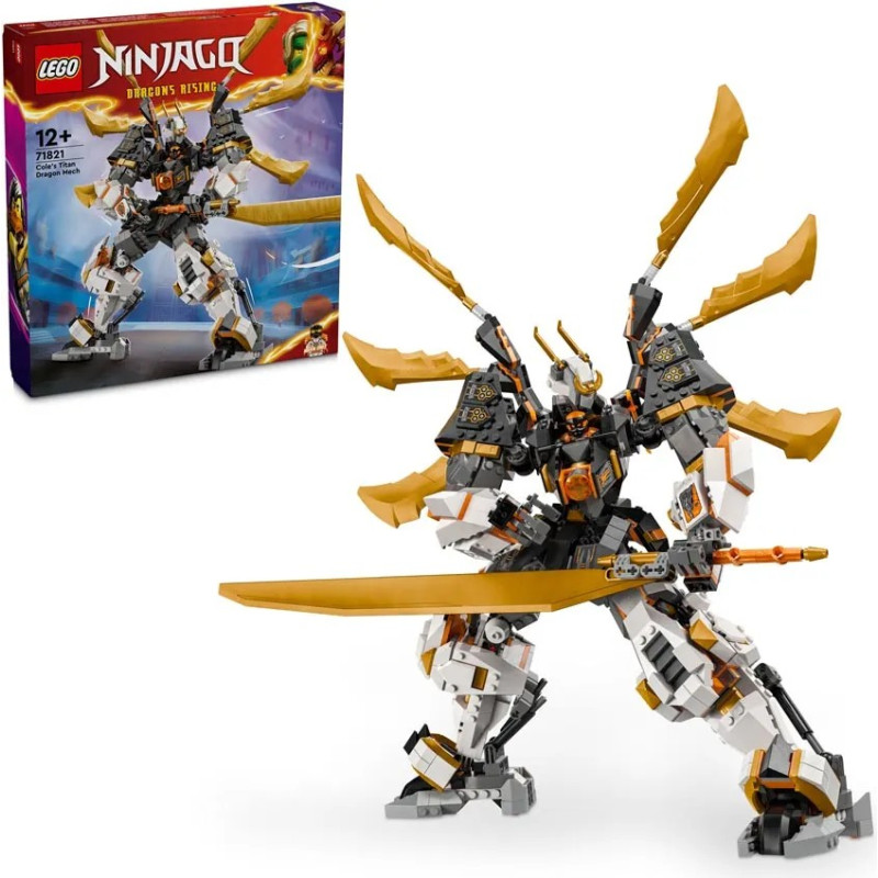 Lego Ninjago Tytanowy smok-mech Cole’a 71821