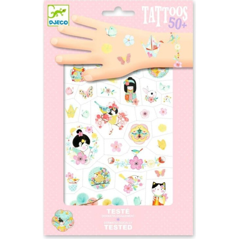 Djeco Tätoveeringud - Sakura (50+ tätoveeringut)