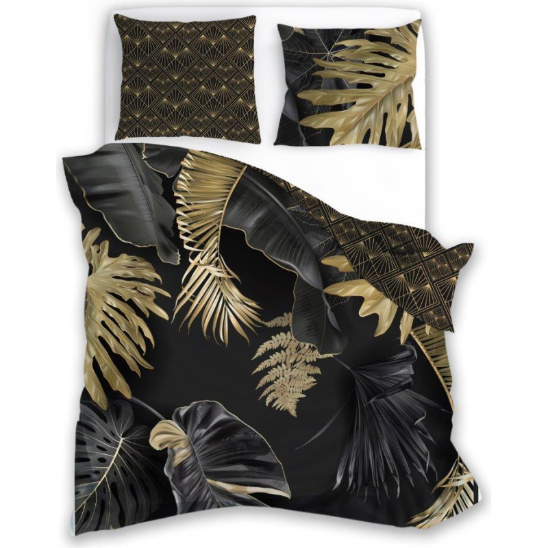 BEDDING SET.140X200+70X90 NOBILE 003 SATYNA BAW.FOTOPRINT.