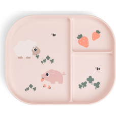 Done By Deer sektoritega taldrik Foodie Tiny farm Powder