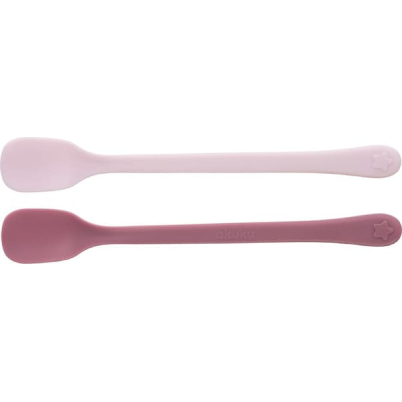 Akuku A0692 SET OF FLAT SPOONS 2PCS PINK