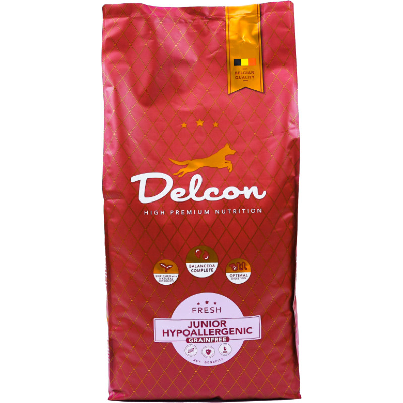 Delcon Toit noortele koertele JUNIOR HYPOALLERGENIC / 10 kg