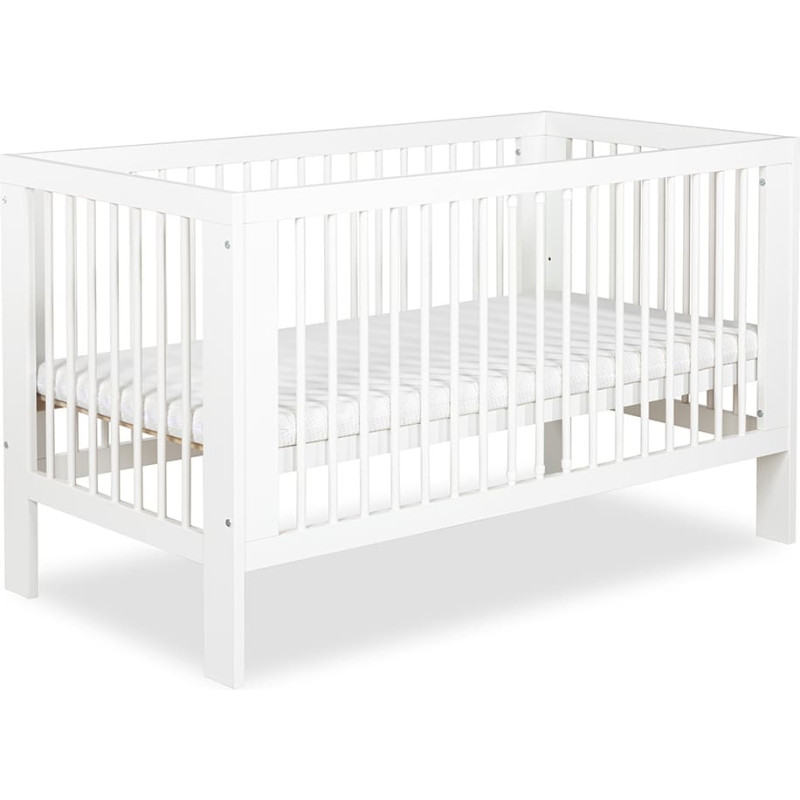 Klups LittleSky OLIVIA Lastevoodi turvapiirdega 140x70cm valge