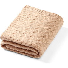Babyono 1648/02 MERINO WOOL BLANKET DARK BEIGE