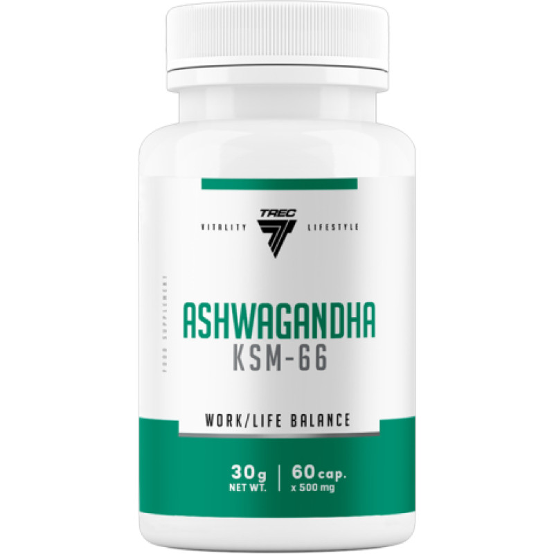 Trec Adaptogeen TREC Ashwagandha KSM-66, 60 kapslit