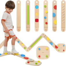 Viga Drewniana Równoważnia Modułowa Tor Ścieżka Sensoryczna