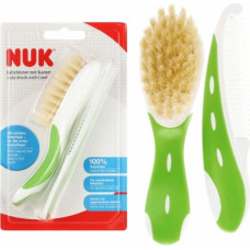 NUK 256236 Szczotka + grzebyk dla niemowląt zielony 528786