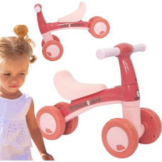 Woopie Rowerek Biegowy Różowy Jeździk Czterokołowy