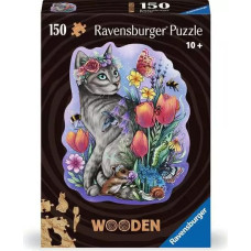 Ravensburger puidust pusle Lovely Cat, 150pcs 10+