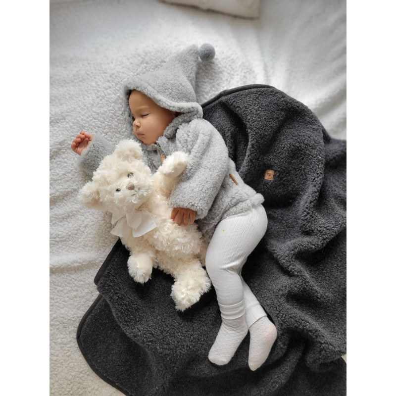 Wool romper suit Nevada 50/56 grey