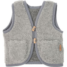 Wool baby vest Nevada 98/104 grey