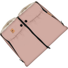 Two-parts hand muffs Aspen baby pink