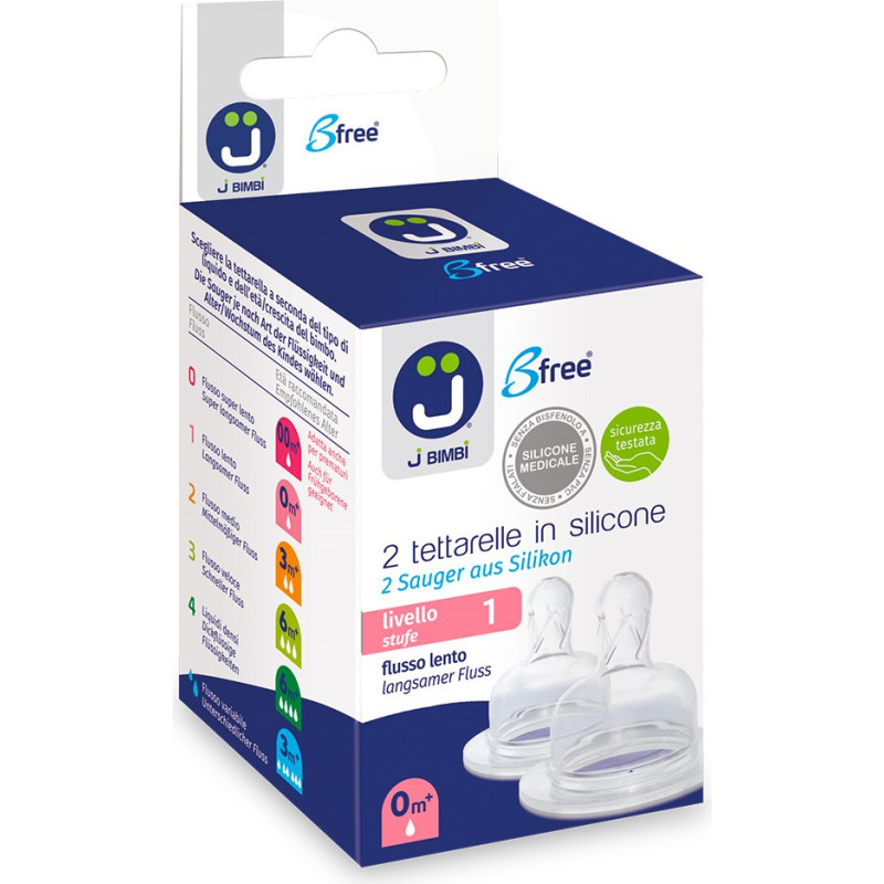 2 nipples level 1 slow flow silicone Super/Trendy/Classic