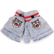 Yo Baby Cimdiņi 5P ar "kapucīti" MITTENS R-127 grey (14)