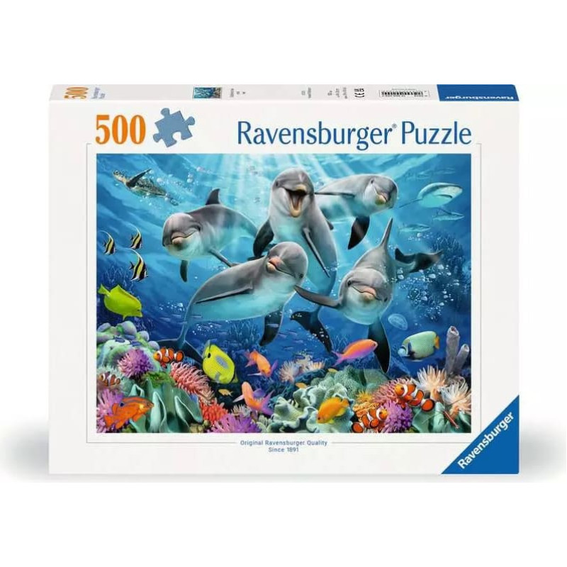 Ravensburger Puzzle 500 Dolphins in the Coral Reef