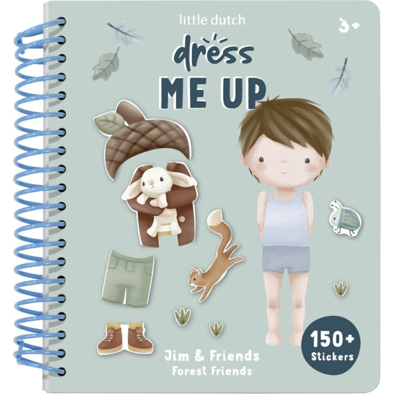 Little Dutch Dress me up book Jim & Forest Friends