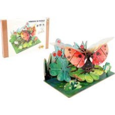 Other 12572 PUZZLE DREWNIANE BIEDRONKA W KWIAT