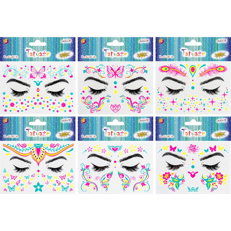 TATUAŻE DO TWARZY ŚWIECĄCE W CIEMNOŚCI