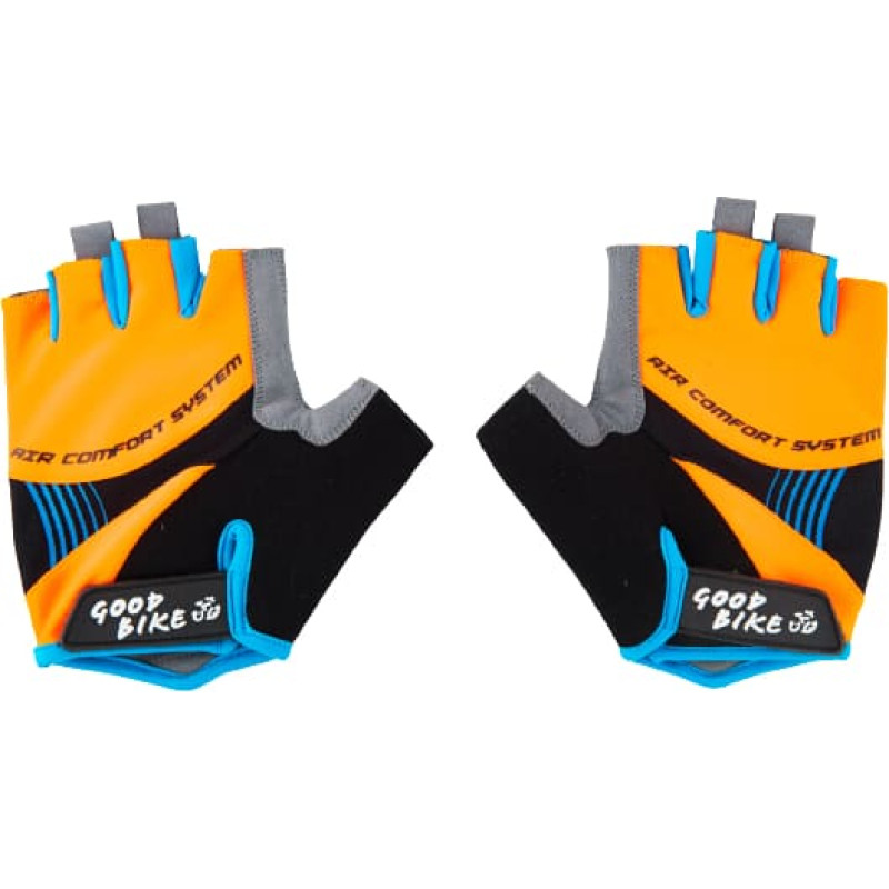 Bottari Bicycle gloves "FACTOR", adult, size: L, orange/blue