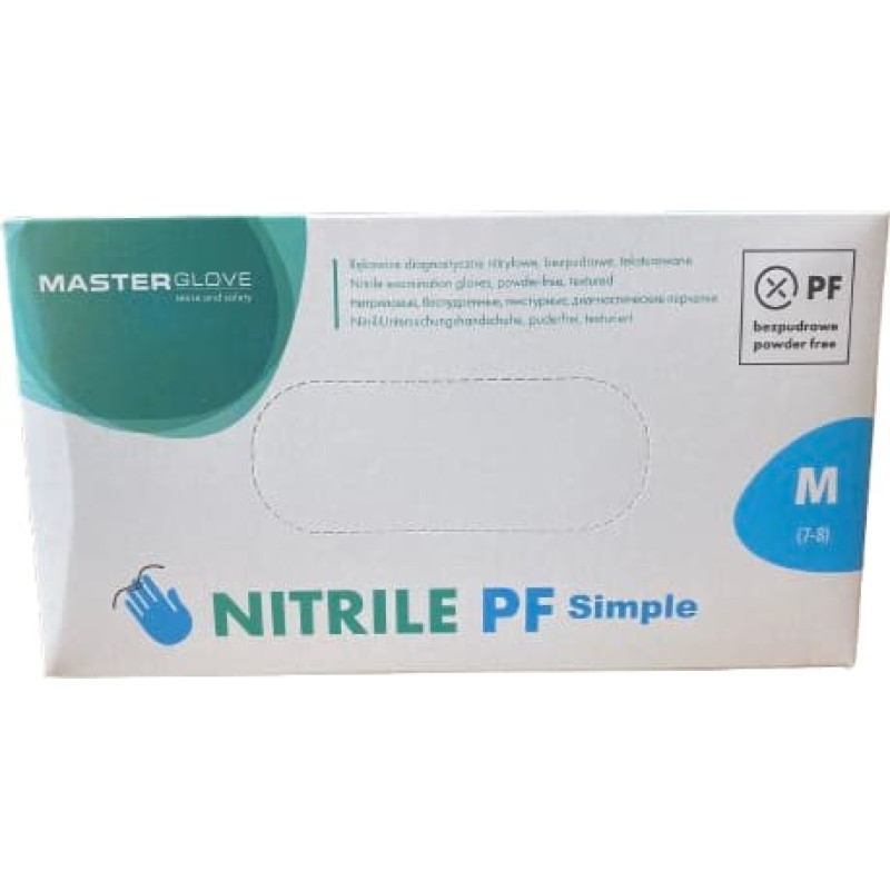 Supermax Glove Manufacturing Nitrile gloves blue size M, N100