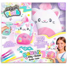 Airbrush PLUSH Rinkinys su aerografu &bdquo;Kawaii Kitty", 25 cm