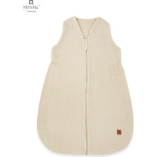 Miminu KIECZMERSKI Śpiworek letni AVI MUŚLIN bawełna 100% 3-12m, 0,5-1TOG ciepły beż