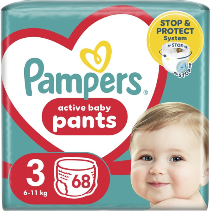 Pampers Pants autiņbiksītes, 3. izmērs, 68 gab. - 81772856-1