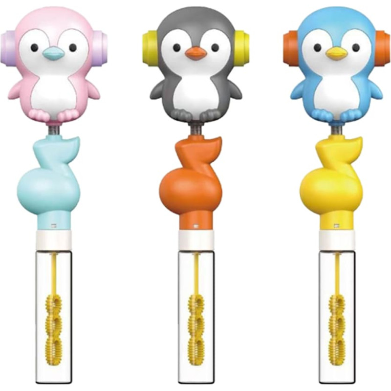 Koala Games G2661 Penguin Bubble Blower With Musical Cap (Random Color)