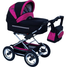 Baby Fashion FANARI Universal stroller 2in1, 104 Black+grape
