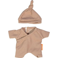 Miniland BROWN PYJAMA&HAT 21CM