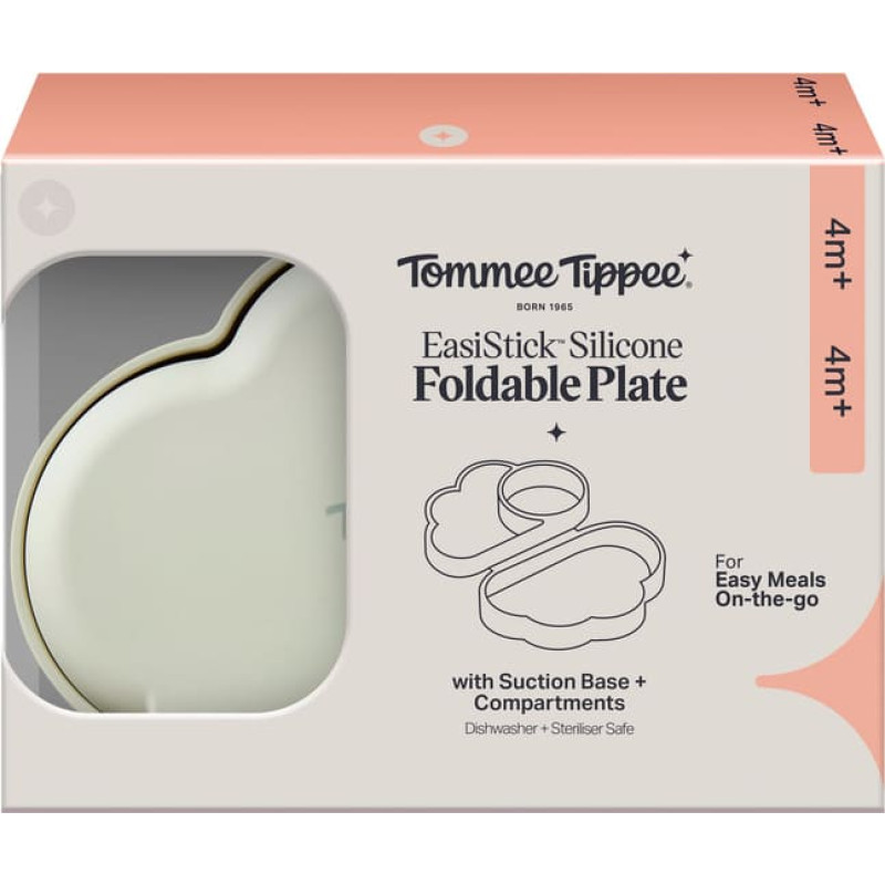Tommee Tippee silikona salokāms šķīvis ar piesūcekņa pamatni un nodalījumiem, 448744