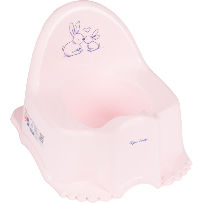 Tega Baby Bērnu podiņš ECO RABBITS pink TegaBaby KR-007-104